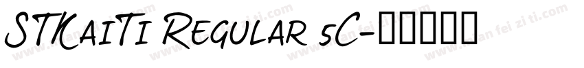 STKaiTi Regular 5C字体转换